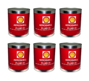 Aeroshell 31 hydraulic fluid-6×1 Gallon Cans