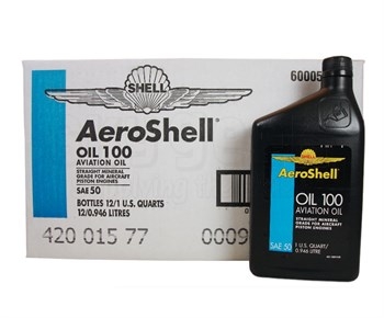 Aeroshell aviation oil 100-1qt