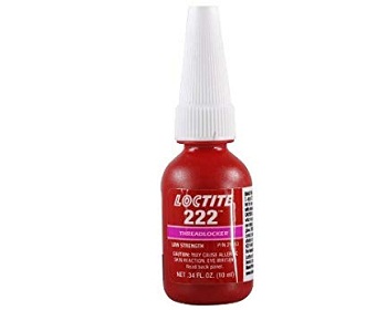 Loctite(R) 222 Threadlocker Low Strength 21463, 10 mL bottle