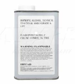 Isopropyl Alcohol Solvent MIL SPEC TT-I-735 Grade A- Quart Can