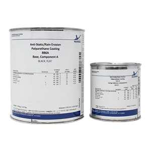 AkzoNobel 8B6A/50C3A Black Laminar X-500 Conductive Coating - Quart Kit