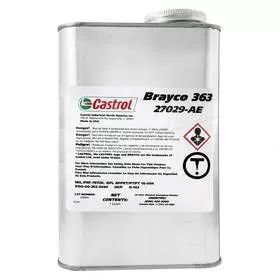 Castrol Brayco 363 Lubricant Oil QT Can MIL-PRF-7870C