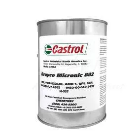 Castrol Brayco Micronic 882 Hydraulic Fluid QT Can MIL-PRF-83282D