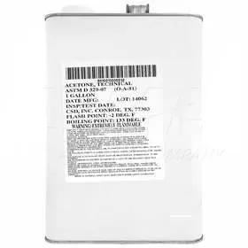 Acetone ASTM-D329 Intermediate Solvent Gallon Can