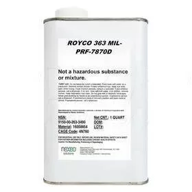 Royco 363 Lubricant Oil MIL-PRF-7870C 1 Quart Can